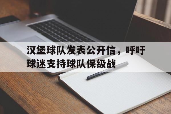 汉堡球队发表公开信，呼吁球迷支持球队保级战的简单介绍